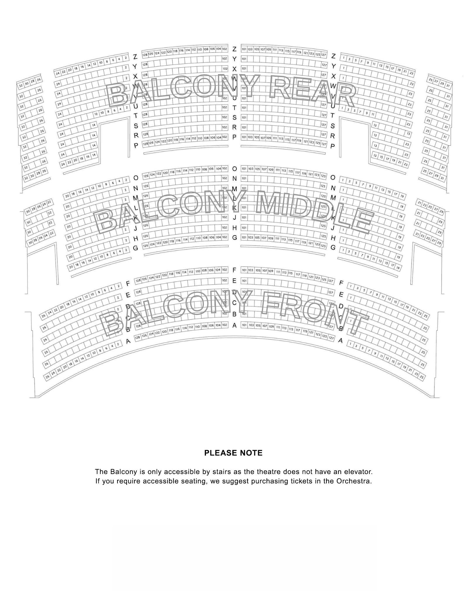 Seating Charts Paramount Theatre
